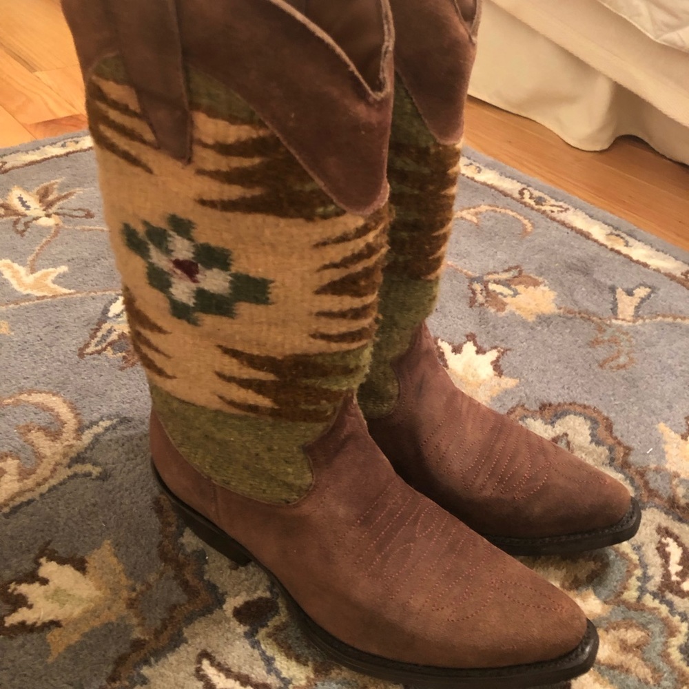 Aztec cowboy boots